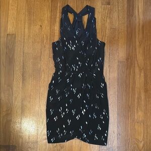 Greylin Black Silver Sleeveless Dress